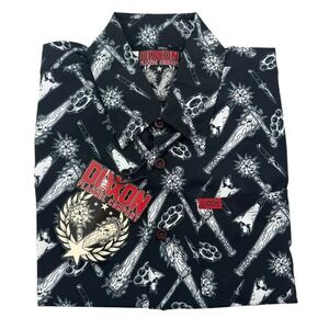 Dixxon Flannel Company The Darkest Button Up Shirt Novelty Print Mens Size S